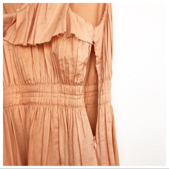 Sundance Orange Gauzy Sundress Size 14 - Picture 9 of 9